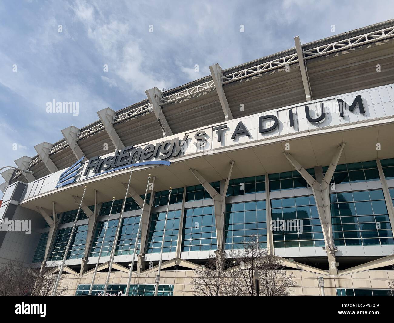 Le stade FirstEnergy accueille les Cleveland Browns de la NFL, ainsi que d'autres événements sportifs et de divertissement. Banque D'Images