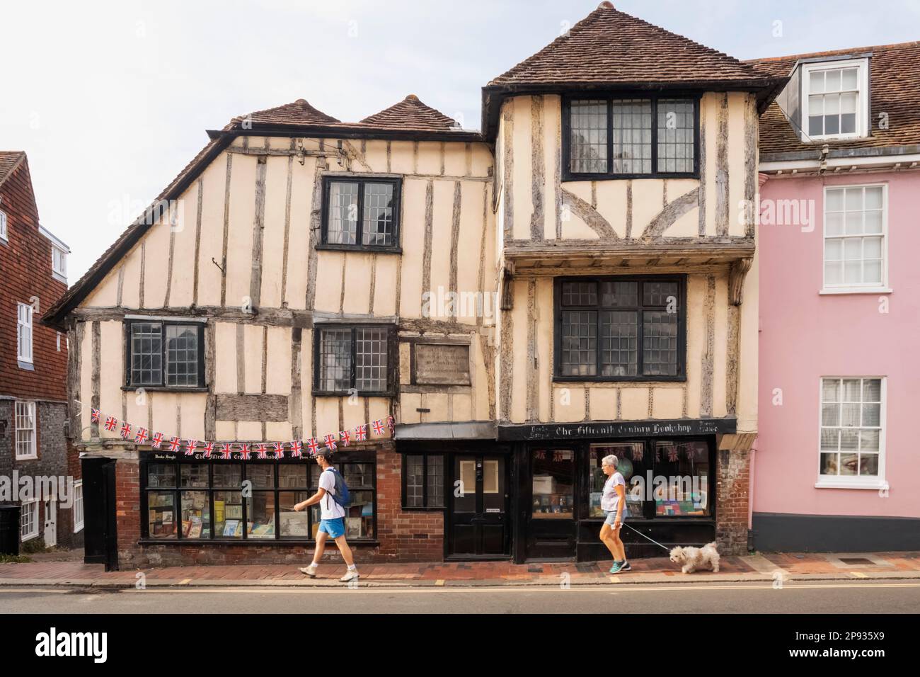 Angleterre, East Sussex, Lewes, librairie du quinzième siècle Banque D'Images