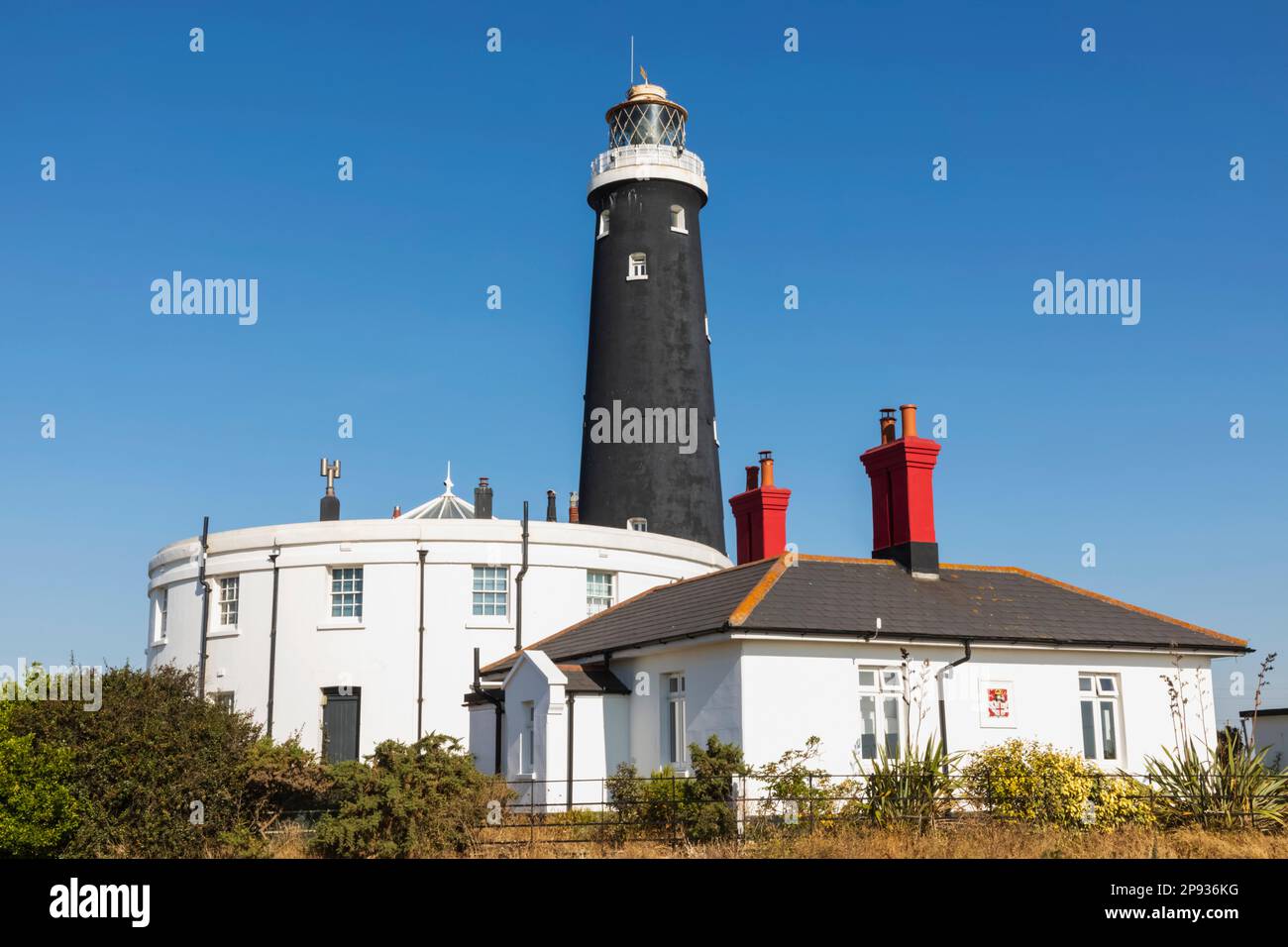 L'Angleterre, Kent, Dungeness, Le vieux phare Banque D'Images