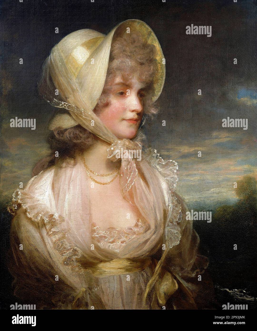 Elizabeth Sophia Baillie (née de Vismes) par l'artiste anglais John Hoppner (1758 -1810), huile sur toile, c. 1795 Banque D'Images