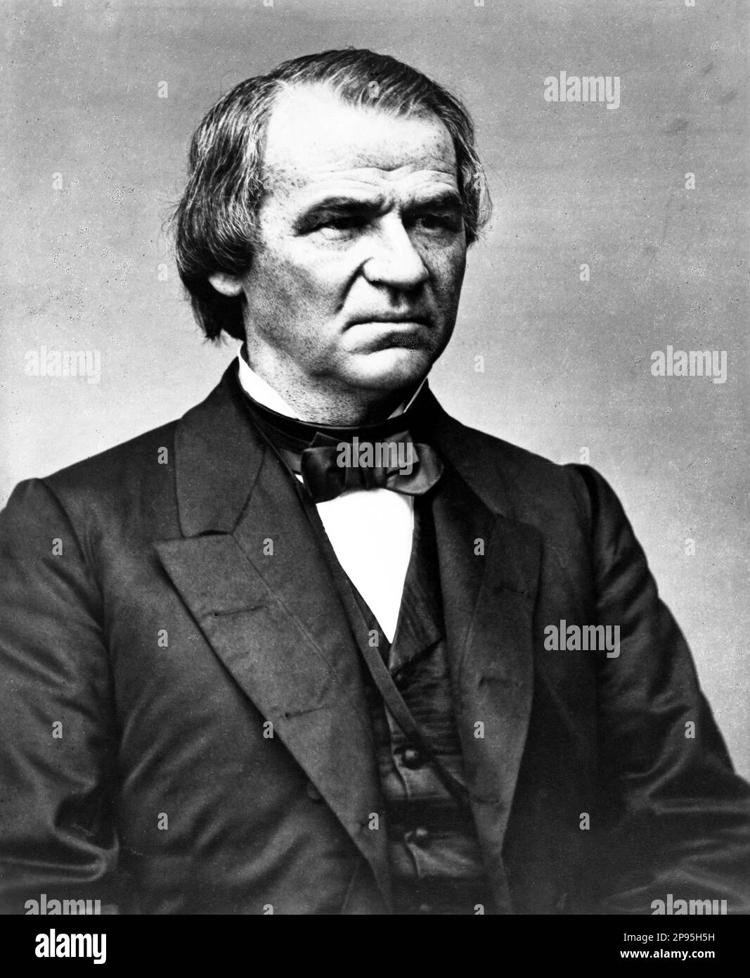 Andrew Johnson ( 1808 – 1875 ) , 17th Président des États-Unis de 15 avril 1865 – 4 mars 1869 . Photo de Matthew Brady , vers 1860 . - Presidente della Repubblica - Etats-Unis - ritratto - portrait - cravatta - cravate - collet - colletto - ETATS-UNIS - STATI UNITI --- Archivio GBB Banque D'Images