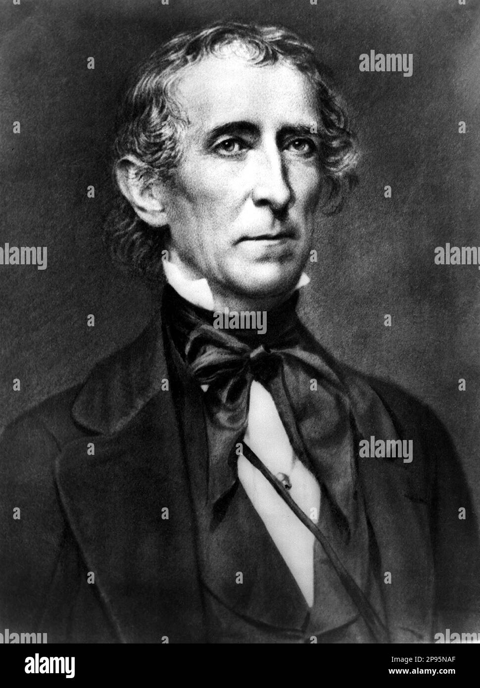 JOHN TYLER ( 1790 – 1862 ), 10th Président des États-Unis de 1841 à 1845 . - Presidente della Repubblica - Etats-Unis - ritratto - portrait - cravatta - cravate - collet - colletto - ETATS-UNIS - STATI UNITI --- Archivio GBB Banque D'Images