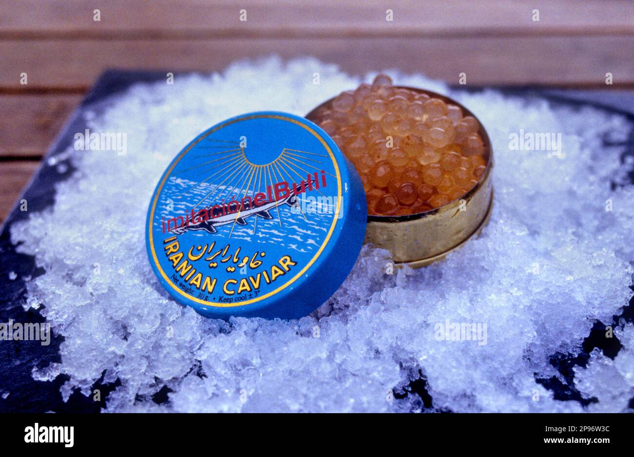 Création de Ferran Adrià.apple.caviar restaurant El Bulli.Cala Montjoi. Roses.Girona.Catalogne.Espagne Banque D'Images