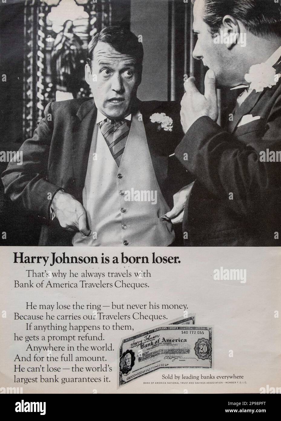 Vintage 'Life' Magazine 14 juin 1968 annonce de publication, États-Unis Banque D'Images