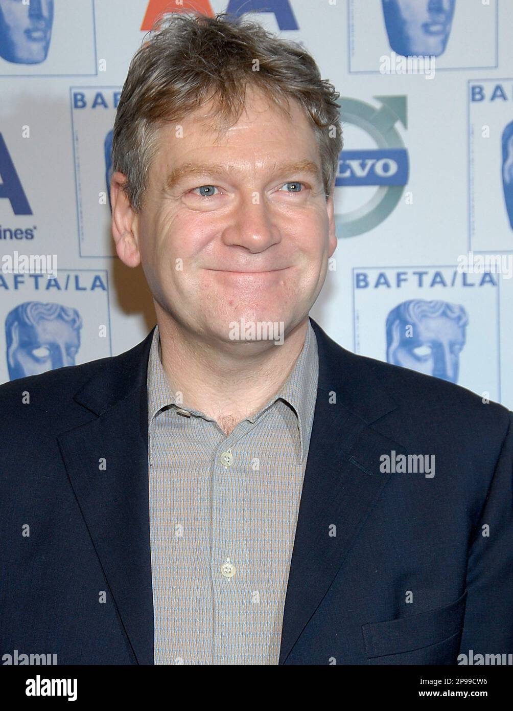 Actor Kenneth Branagh poses on the press line at the British Academy of Film and Television Arts Los Angeles annual awards season tea party at the Beverly Hills Hotel in Beverly Hills, Calif. on Jan. 10, 2009. (AP Photo/Dan Steinberg) Banque D'Images