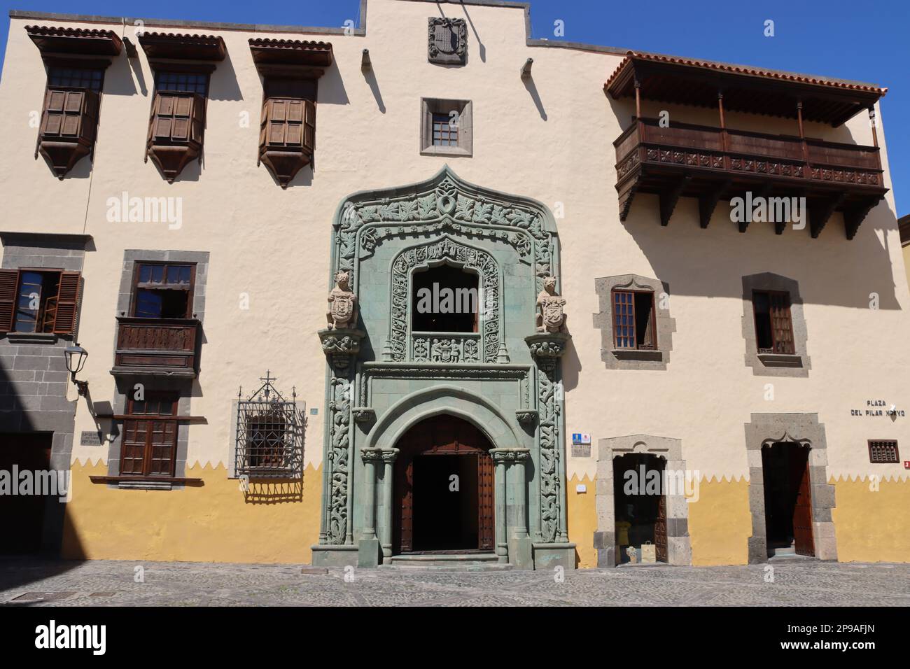 Kolumbianische Bibliothek im Kolumbus-Haus, Gran Canaria, Espagnol, Las Palmas Banque D'Images