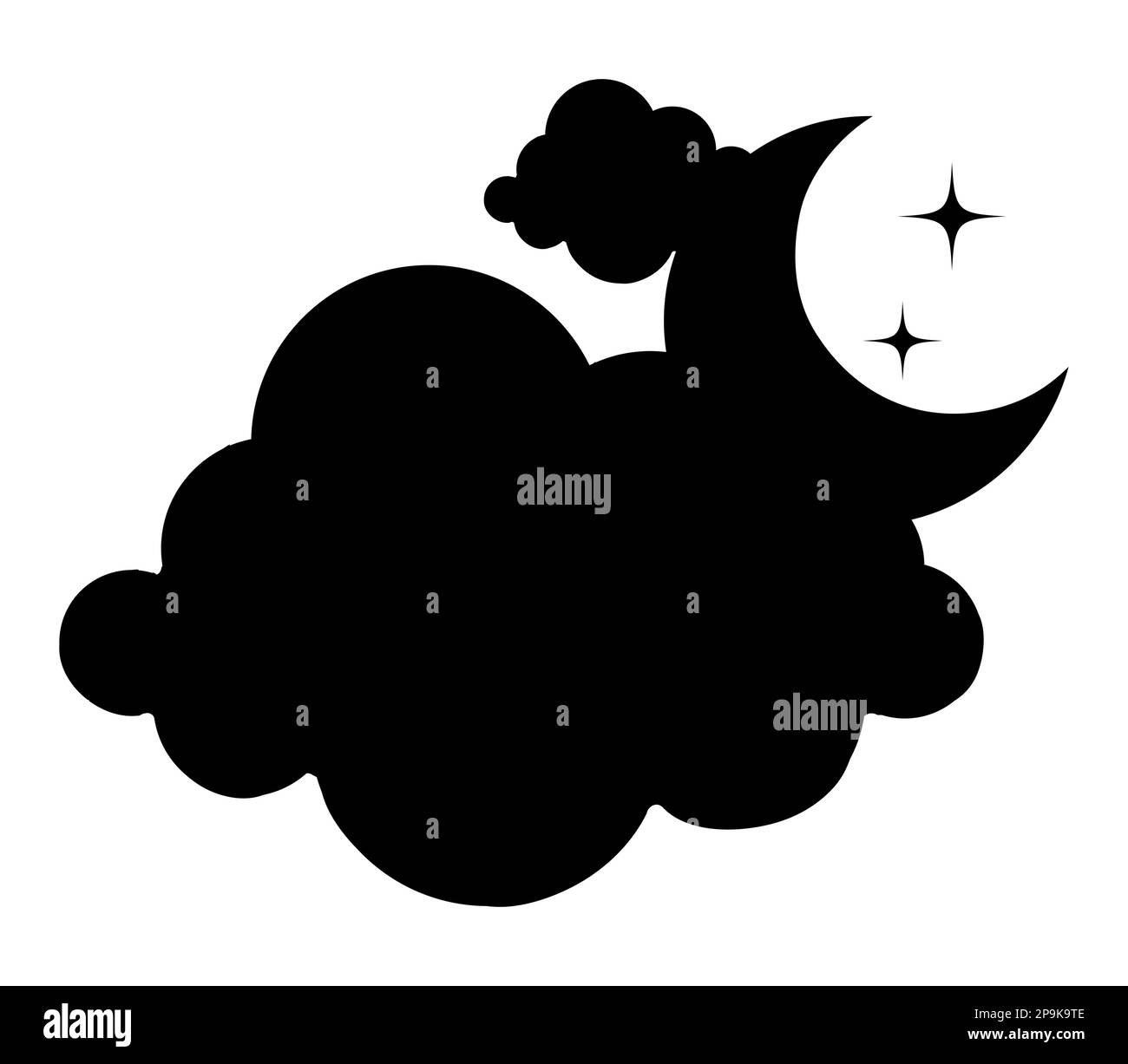 silhouette-de-la-lune-banque-d-images-vectorielles-alamy