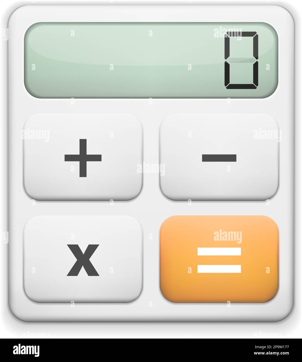 L'icône de la calculatrice, vector illustration eps10 Illustration de Vecteur