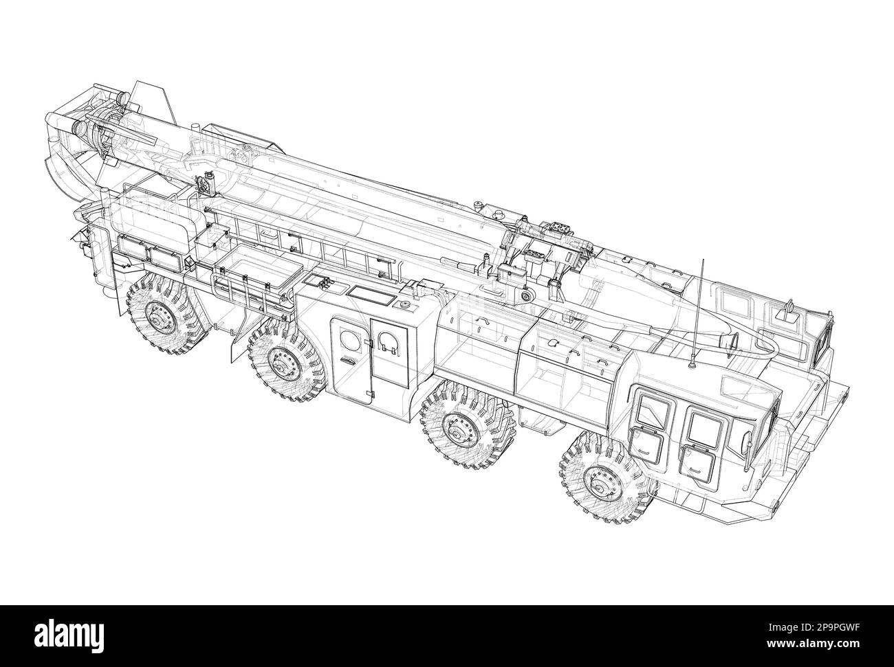 Système d'artillerie de Rocket de l'armée. Concept militaire Banque D'Images