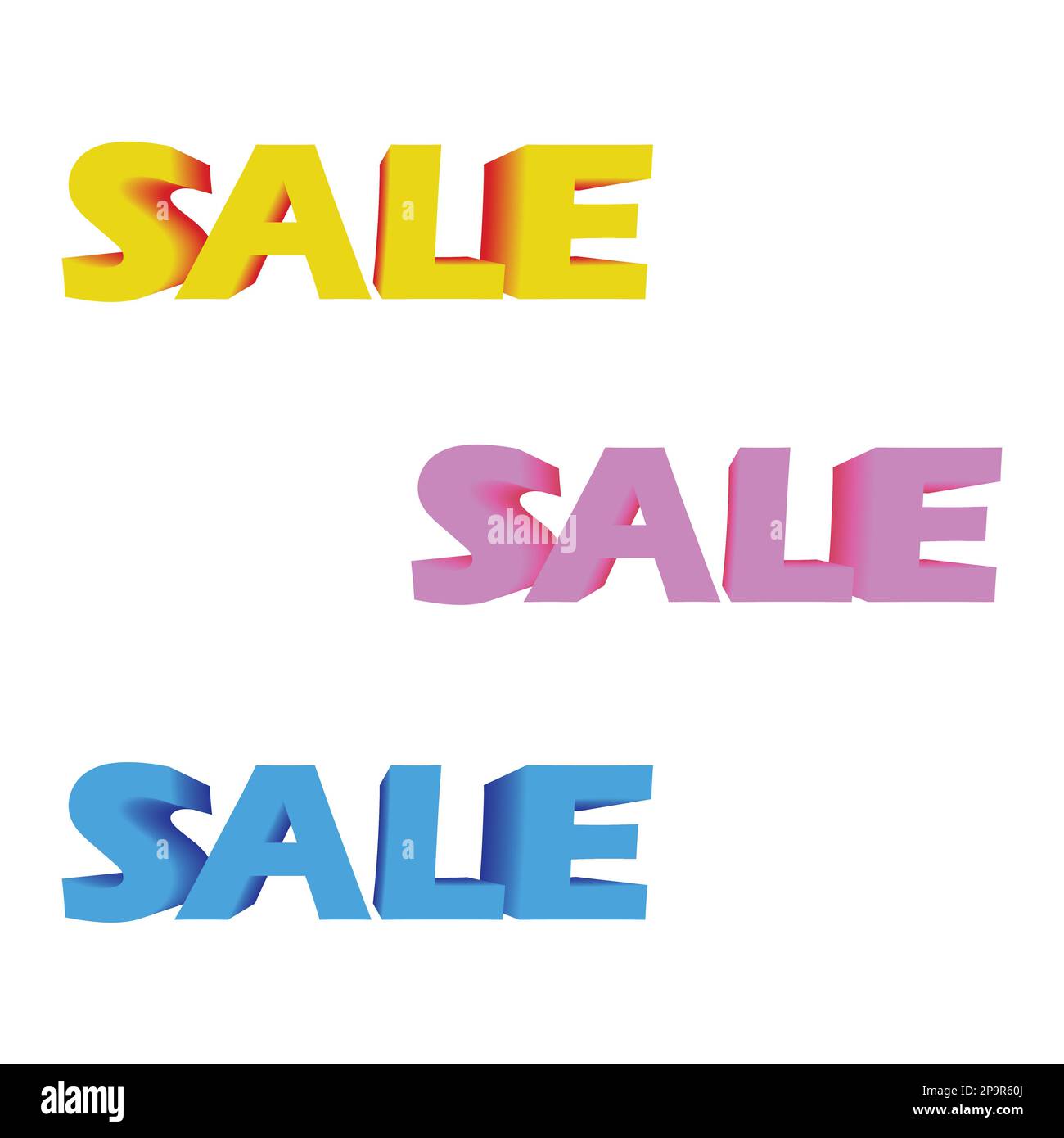 Solde 3D texte Illustration de Vecteur