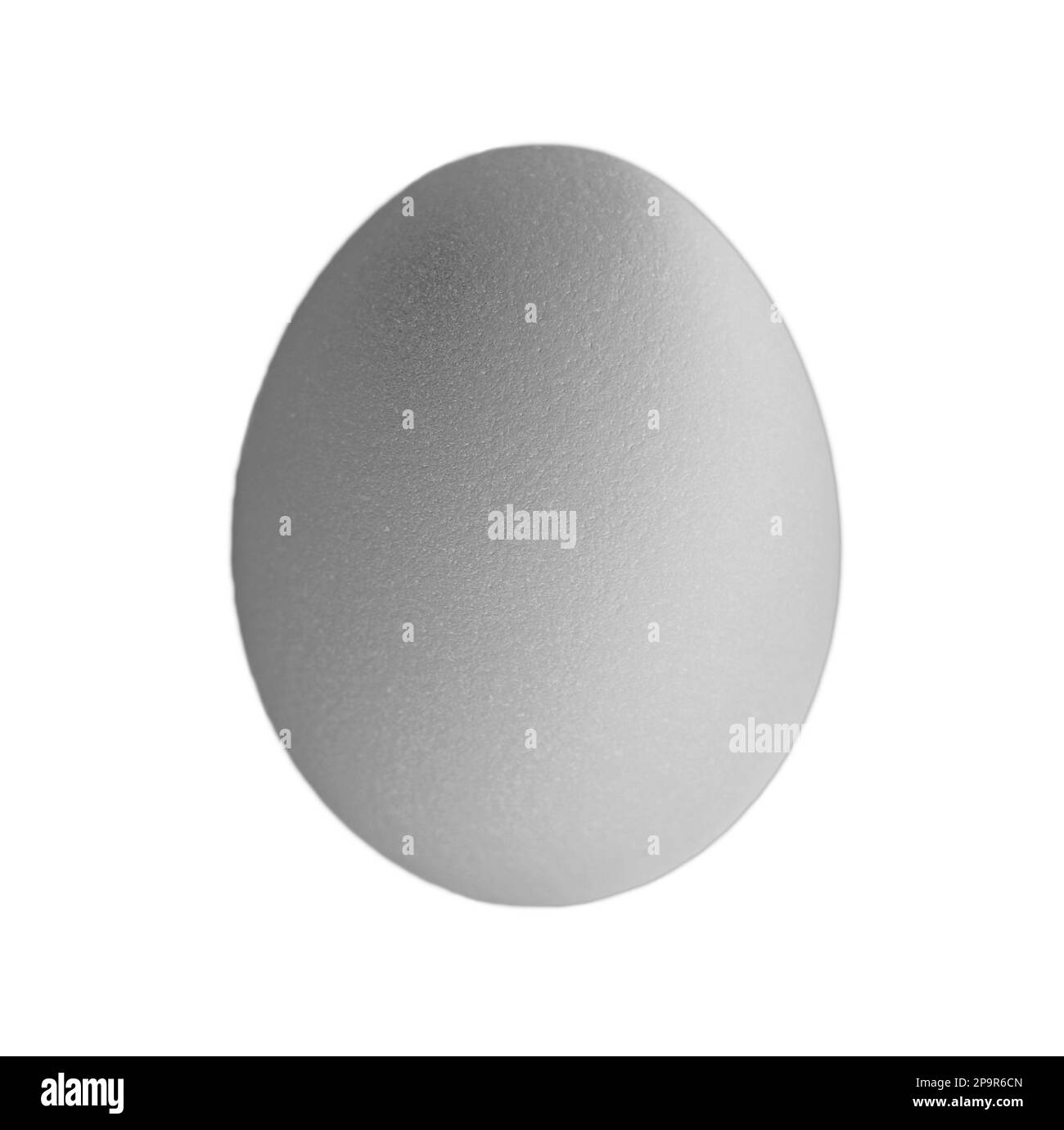 Œufs de poulet de couleur argent isolés sur fond blanc Banque D'Images
