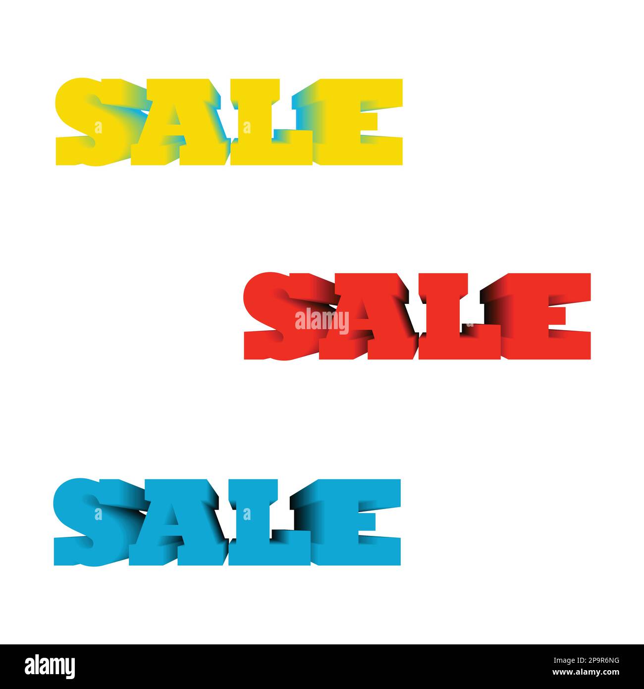 Solde 3D texte Illustration de Vecteur