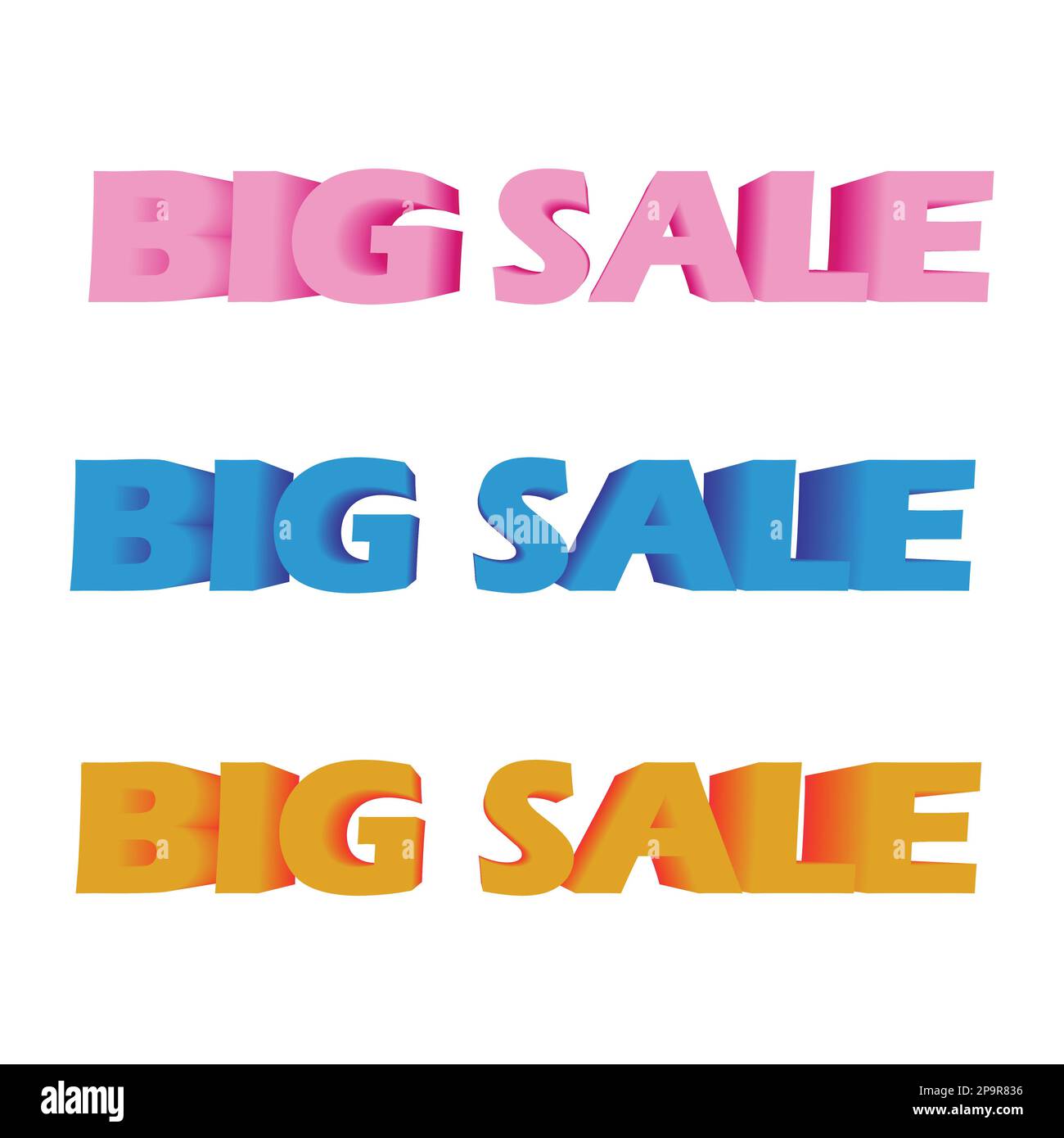 Solde 3D texte Illustration de Vecteur