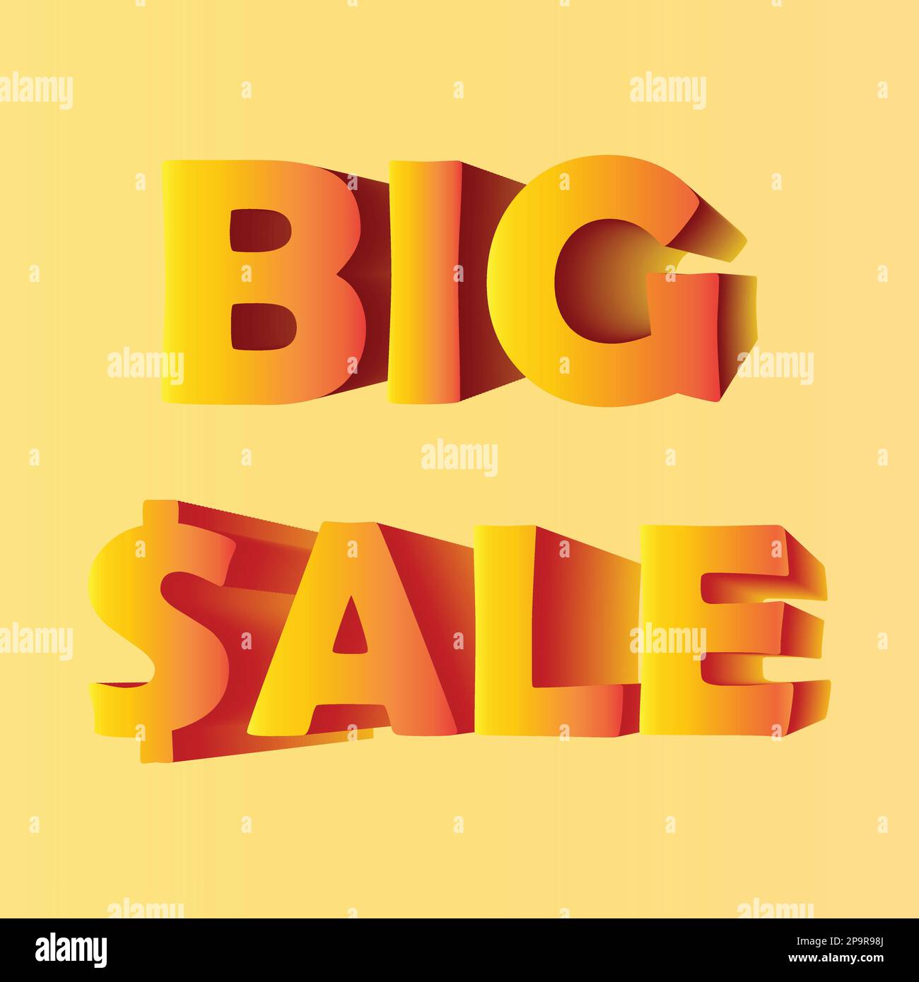 Effet texte grosse vente Illustration de Vecteur