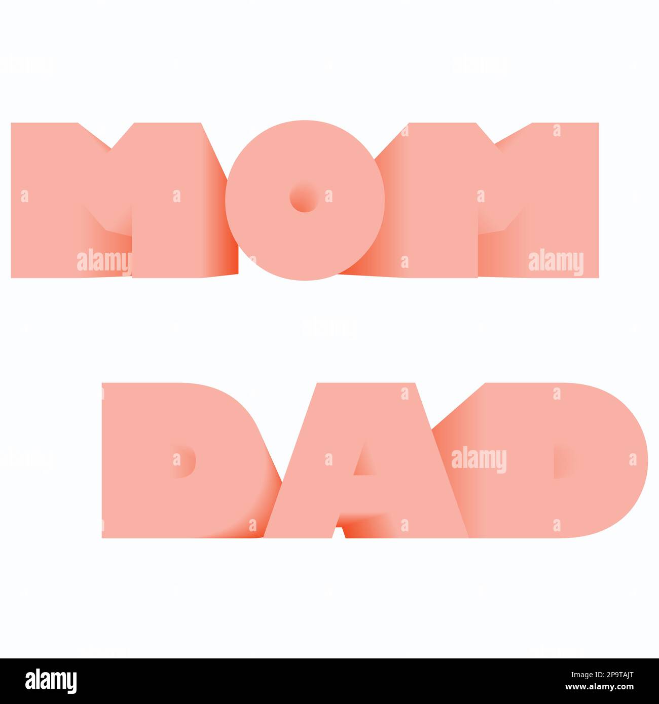 Papa. Maman Illustration de Vecteur