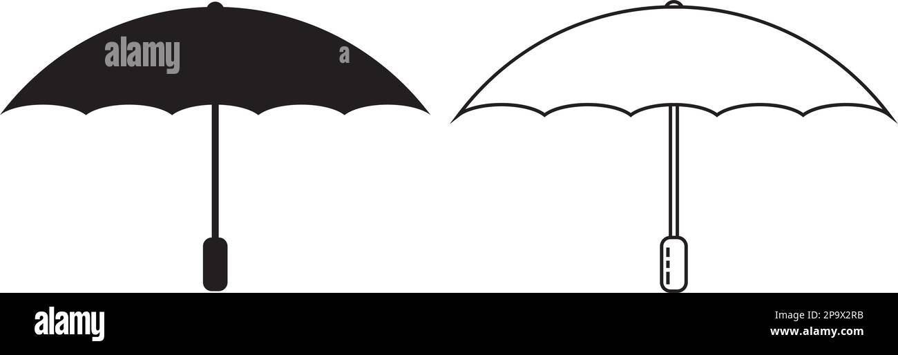 symbole d'illustration vectorielle d'icône de parapluie Illustration de Vecteur