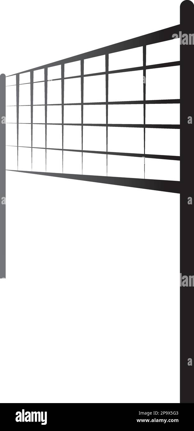 motif symbole d'illustration vectoriel d'icône de filet de volley-ball Illustration de Vecteur