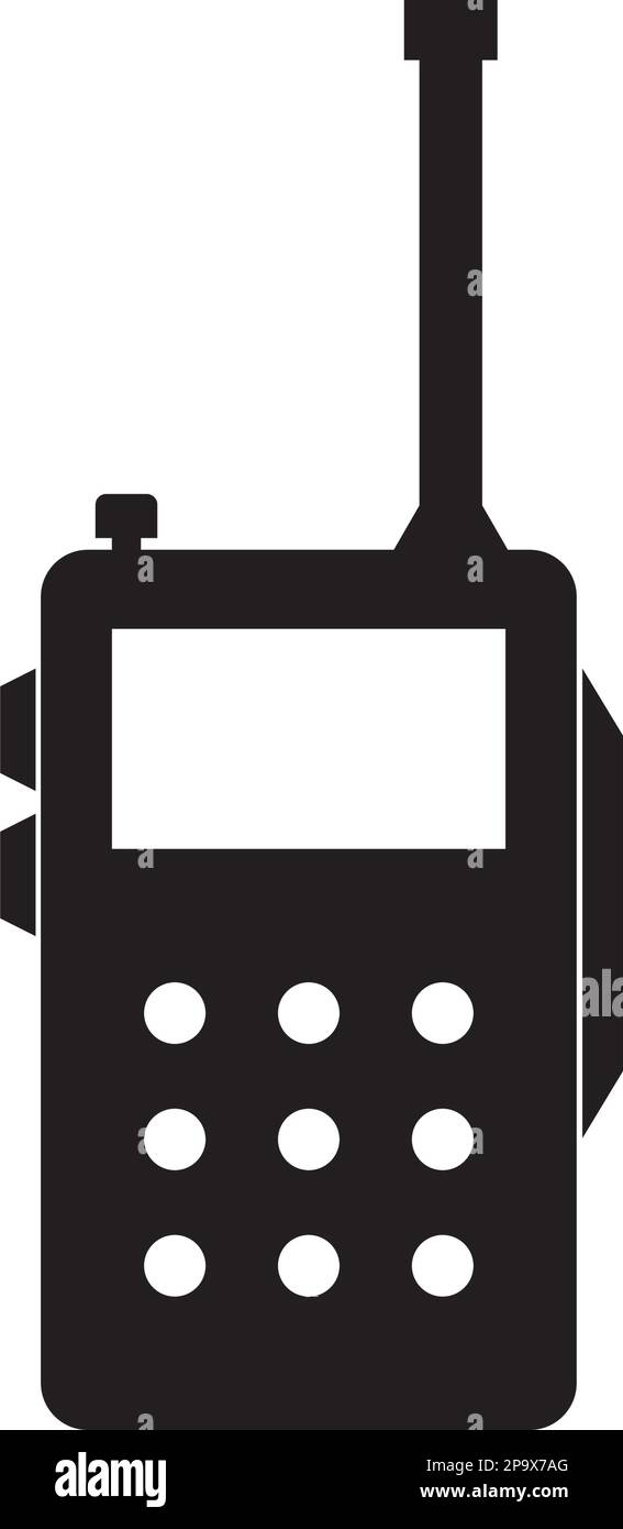 walkie talkie icône vecteur illustration désign technologie Illustration de Vecteur