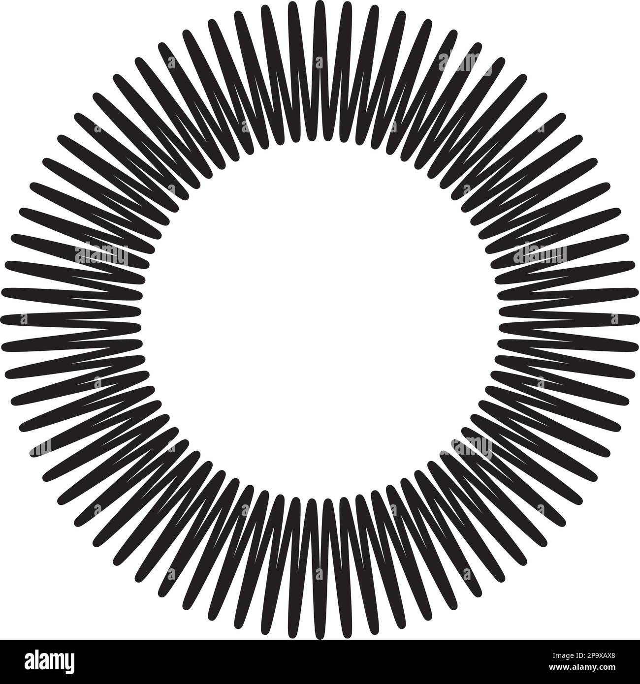 Motif radial circulaire, élément d'illustration mandala Illustration de Vecteur