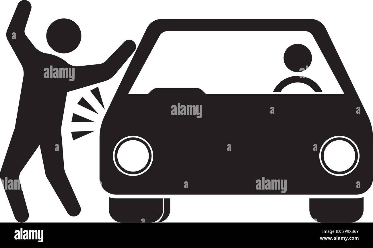 modèle d'illustration de vecteur d'icône d'assurance accident Illustration de Vecteur