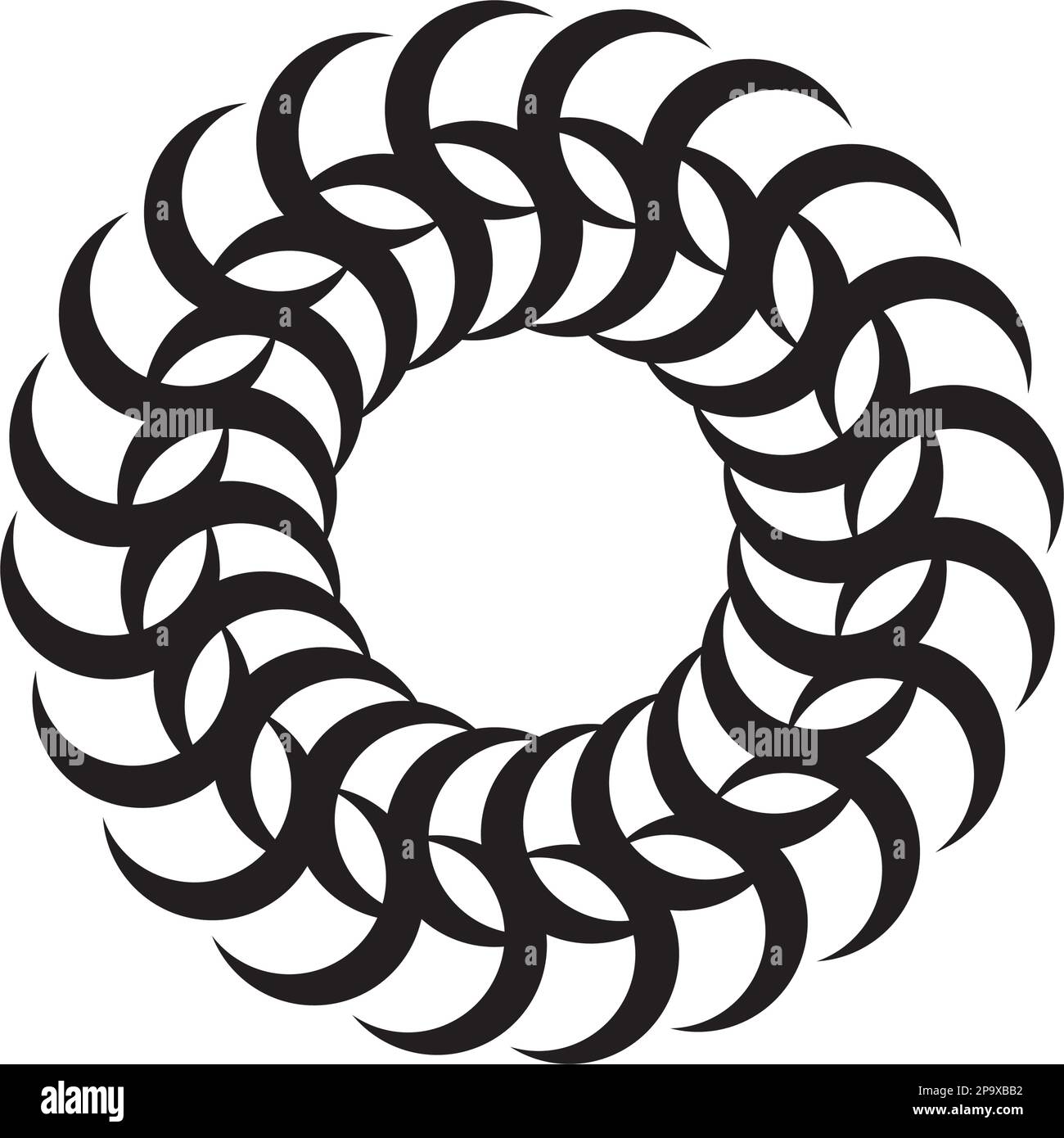 Motif radial circulaire, élément d'illustration mandala Illustration de Vecteur Motif radial circulaire, élément d'illustration mandala Illustration de Vecteur