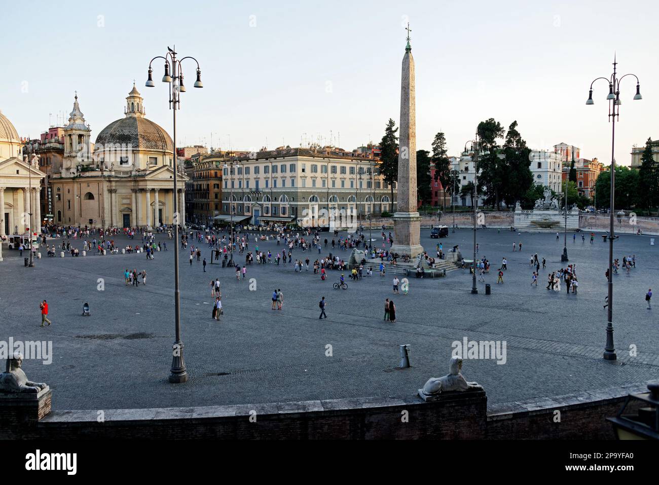 Piazza del Popolo Rome Italie Banque D'Images