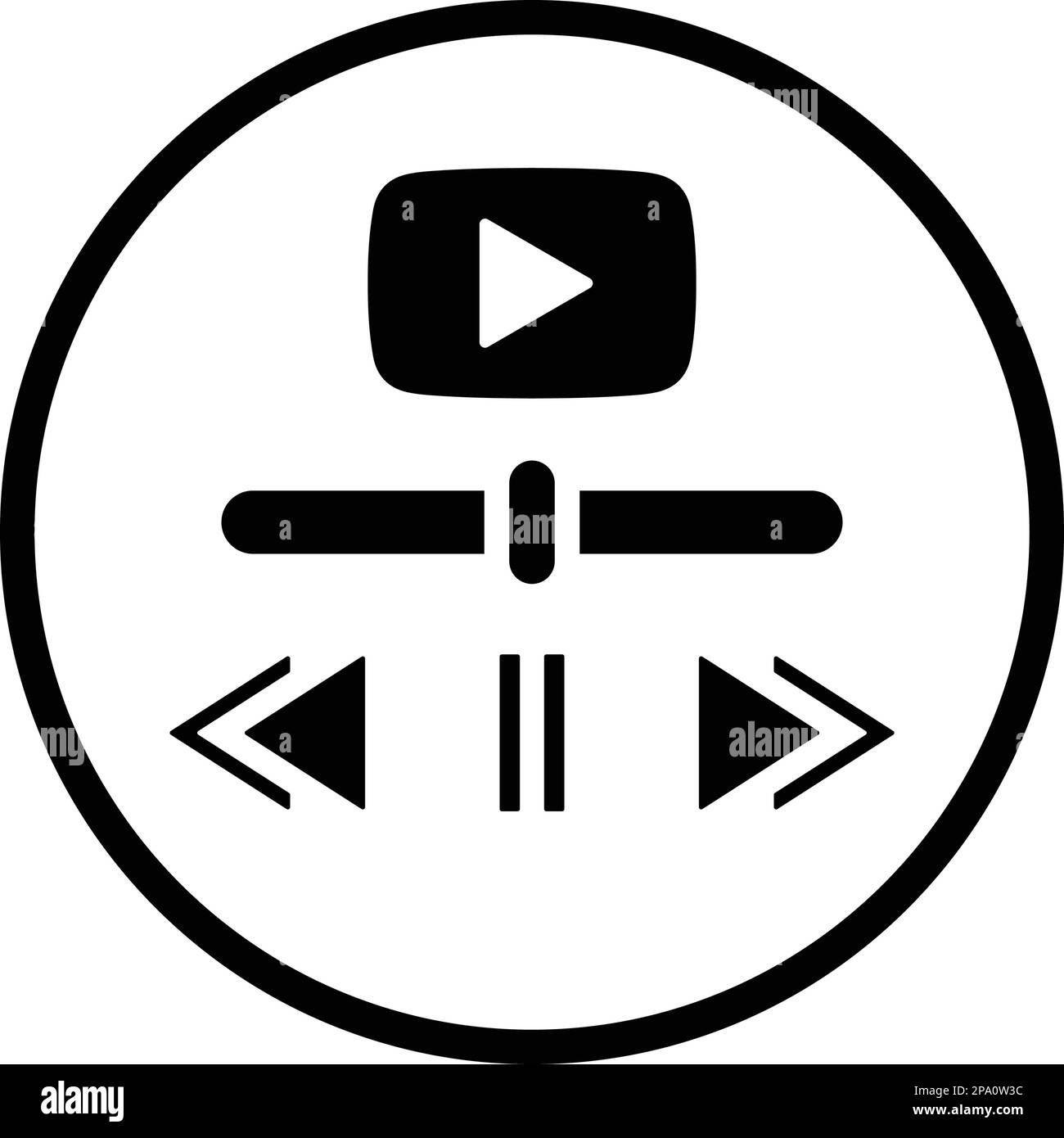 Lecture vidéo, icône de lecteur - idéal pour la conception et le développement de sites Web, de fichiers imprimés et de présentations, de supports promotionnels, d'illustrations ou Illustration de Vecteur