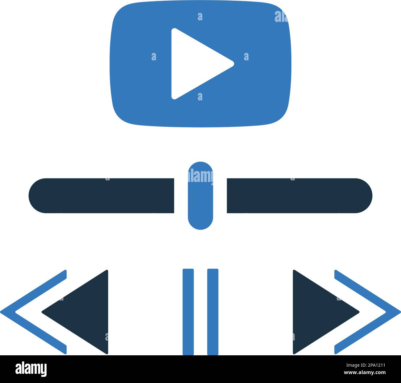 Lecture vidéo, icône de lecteur - idéal pour la conception et le développement de sites Web, de fichiers imprimés et de présentations, de supports promotionnels, d'illustrations ou Illustration de Vecteur