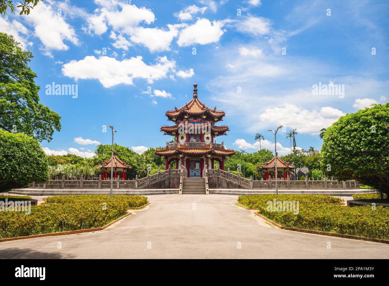 Pavillon dans 228 parc de la paix, Taipei, taiwan Banque D'Images