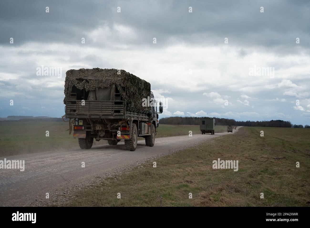 L'HOMME de l'armée britannique SV4x4 Logistics Truck Banque D'Images