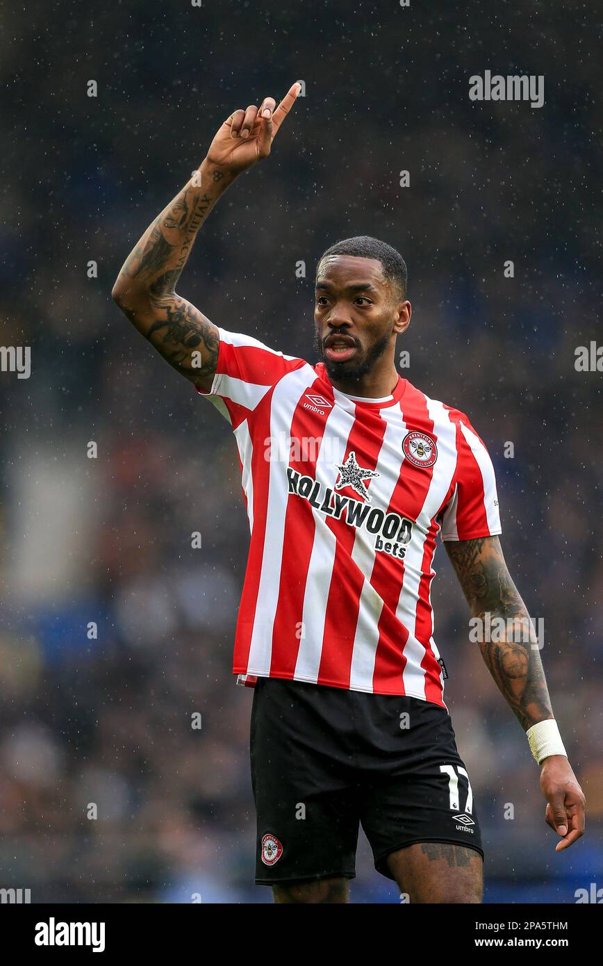 Liverpool, Royaume-Uni. 11th mars 2023. Ivan Toney de Brentford lors du match de la première Ligue entre Everton et Brentford au parc Goodison sur 11 mars 2023 à Liverpool, en Angleterre. (Photo de Daniel Chesterton/phcimages.com) Credit: PHC Images/Alamy Live News Banque D'Images