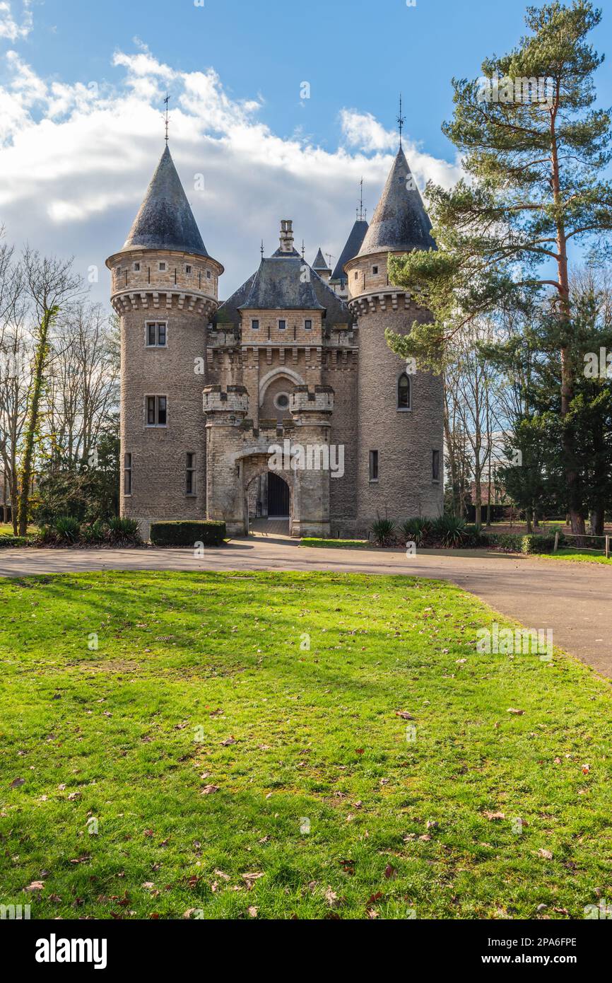 Château de Zellaer à Bonheiden, Belgique. Banque D'Images