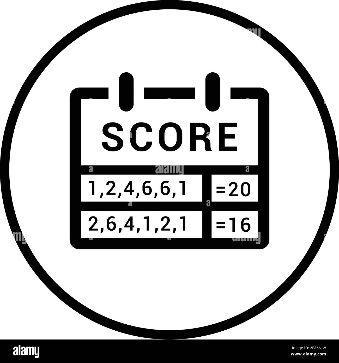 Score, symbole d'icône de tableau de bord à utiliser sur les applications mobiles, les supports d'impression et la conception Web ou tout type de projet de conception. Illustration de Vecteur