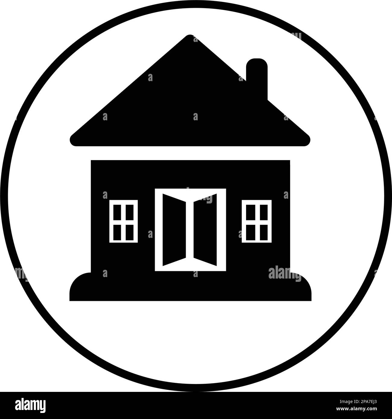 Icône d'état réel de la maison. Utilisation pour les projets commerciaux, les supports d'impression, le Web ou tout type de projet de conception. Illustration de Vecteur