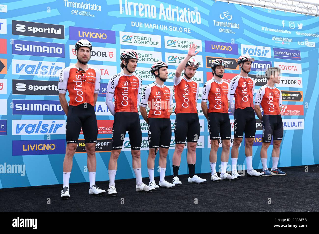 Osimo, Italie. 11th mars 2023. COFIDIS au cours de 6 étape - Osimo Stazione - Osimo, Cyclisme Tirreno Adriatico à Osimo, Italie, 11 mars 2023 crédit: Agence de photo indépendante/Alay Live News Banque D'Images