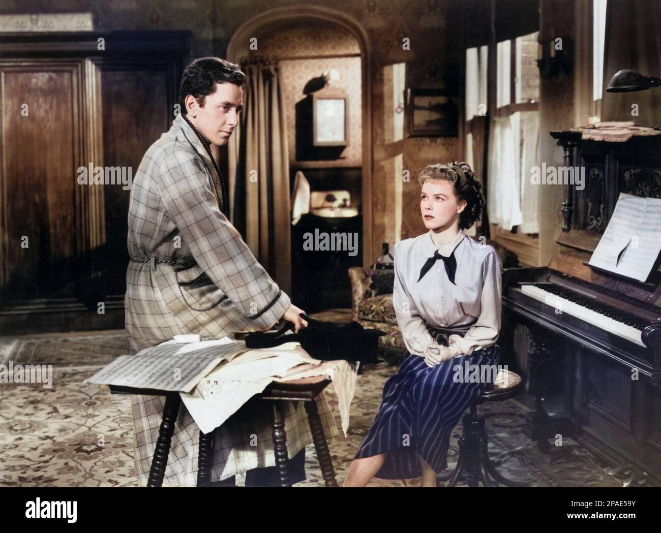 Keefe Brasselle, Sally Forrest, sur le film, 'Not Wanted', film Classics, 1949 Banque D'Images