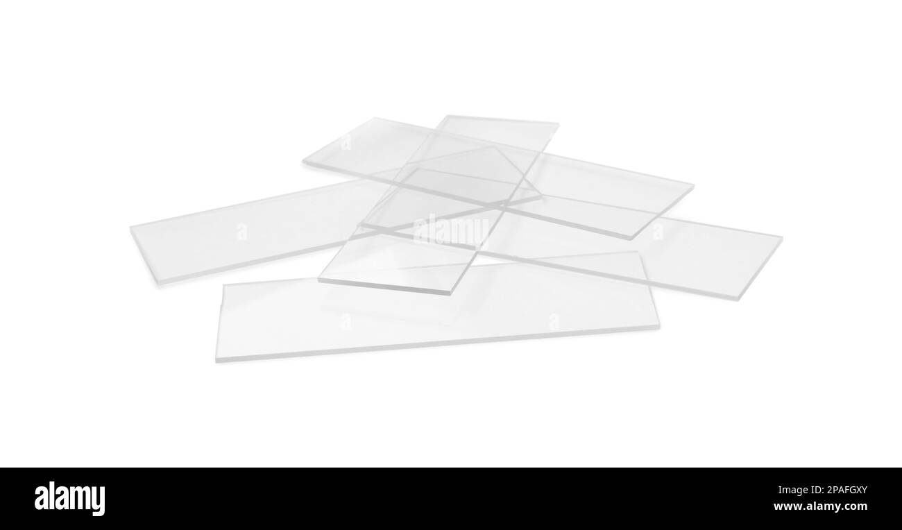 Microscope glass slides Banque d'images détourées Alamy