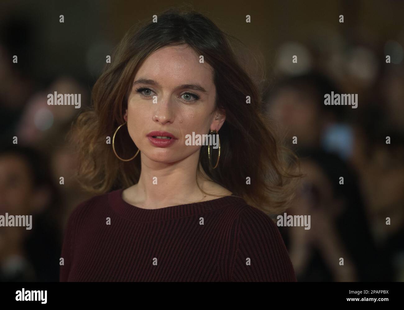 Malaga, Espagne. 11th mars 2023. L'actrice française Clara Ponsot pose sur le tapis rouge du Festival du film de Malaga 2023. L'édition 26th du Festival du film de Malaga présente les meilleures projections de cinéma espagnol en compétition de 10 mars à 19th. Le Festival du film espagnol de Malaga s'est établi comme l'un des événements majeurs du cinéma espagnol et comme promoteur de la culture cinématographique en Espagne et en Amérique latine. Crédit : SOPA Images Limited/Alamy Live News Banque D'Images