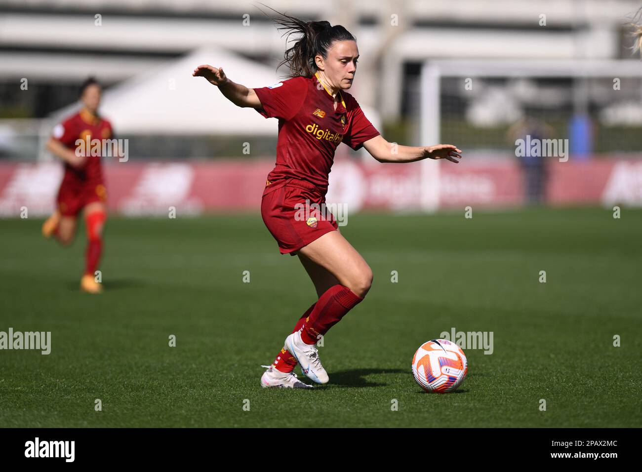 Annamaria Serturini d'AS Roma femmes pendant la demi-finale deuxième jambe de la Coppa Italia FS Italiane entre A.S. Femmes roms et A.C. Les femmes de Milan au stade Tre Fontane sur 11 mars 2023 à Rome. Crédit : Live Media Publishing Group/Alay Live News Banque D'Images