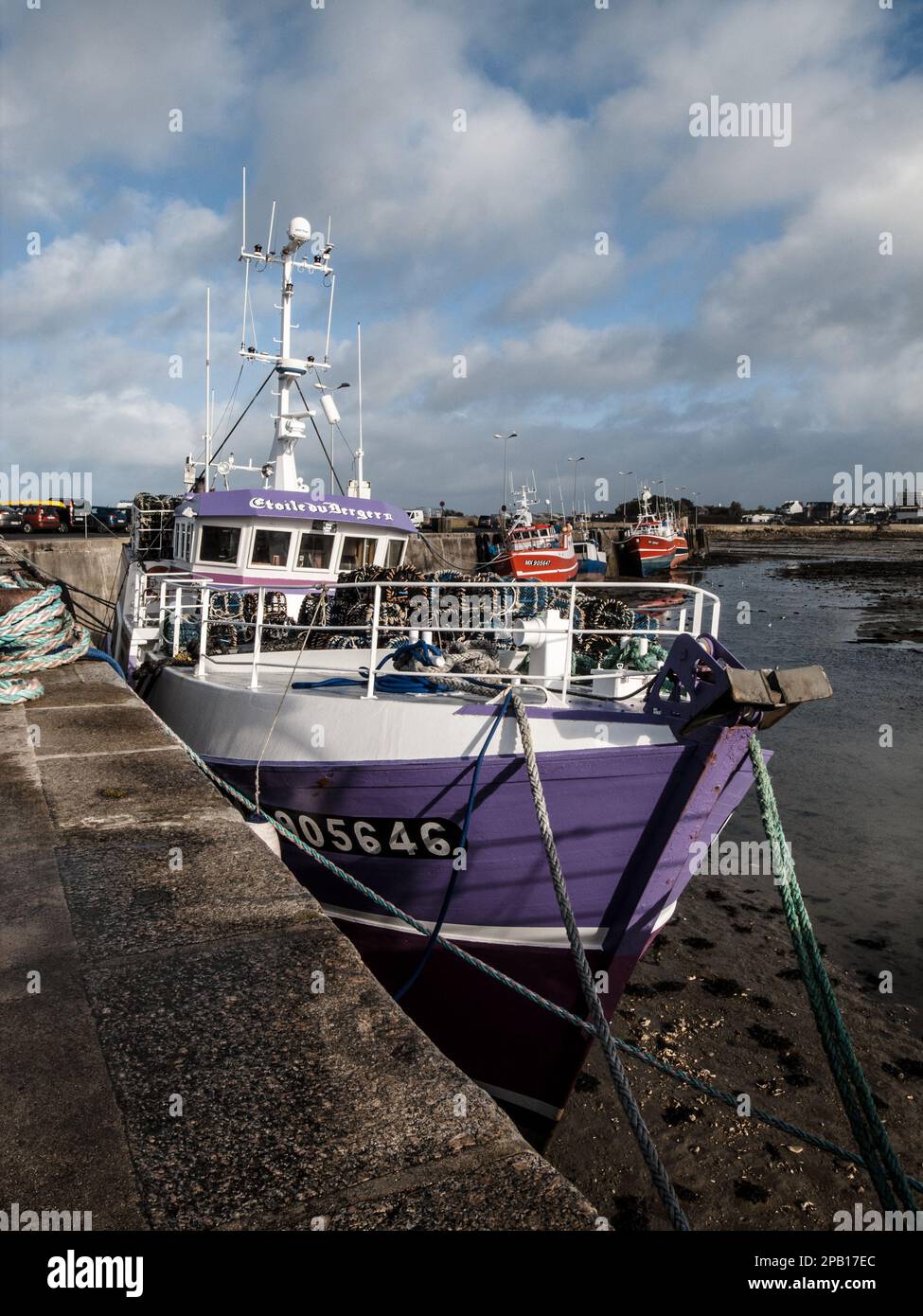 ROSCOFF BRETAGNE FINISTÈRE NORD FRANCE - PORT DE PÊCHE - BATEAUX DE PÊCHE © FRÉDÉRIC BEAUMONT Banque D'Images