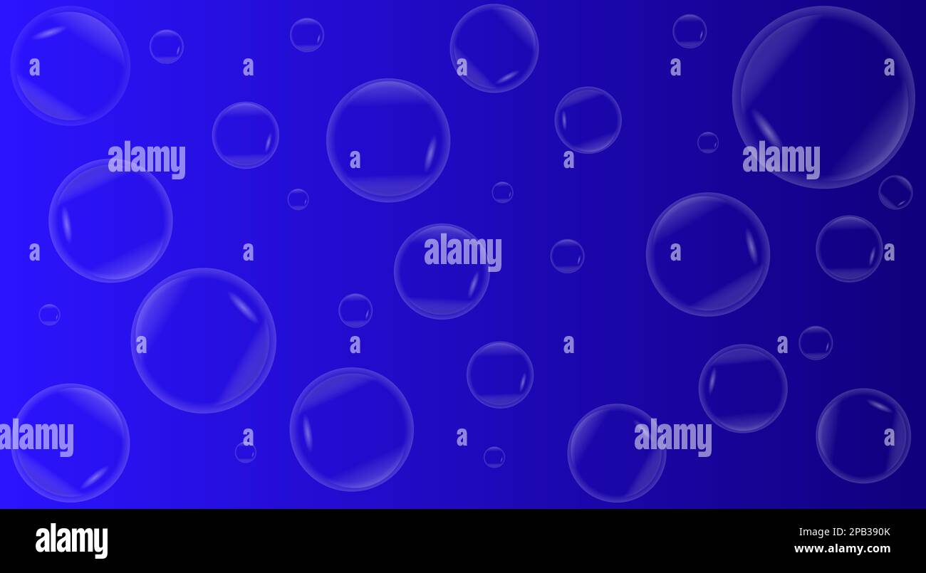 bain, mousseux, transparent, mousseux, détergent à lessive, savon liquide, coloré, icônes, vague, doux, paillettes, magie, fizz, sous-marin, flottant, oxygène Banque D'Images