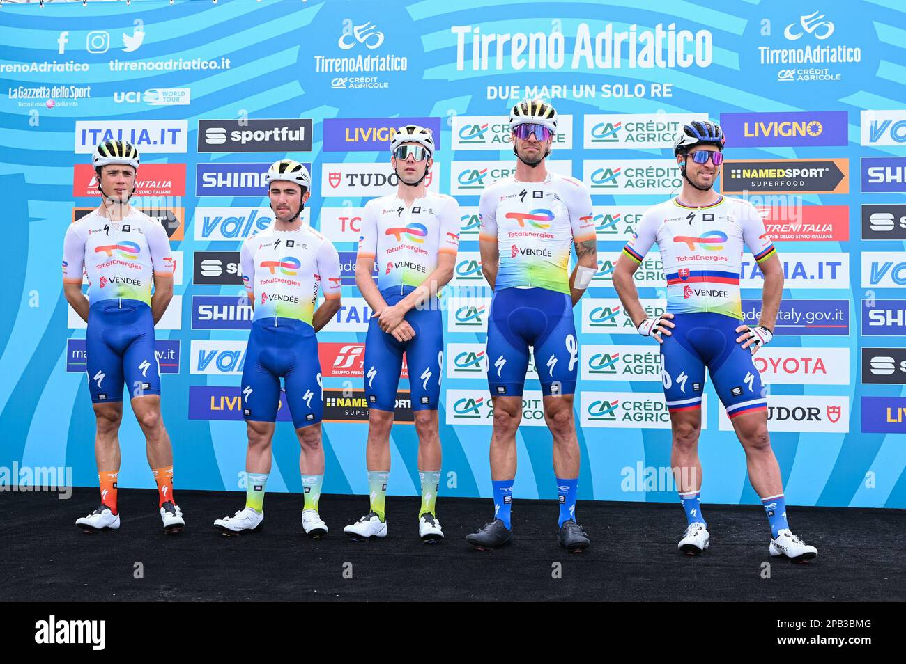 Osimo, Osimo, Italie, 11 mars 2023, TOTALENERGIES en 6 étapes - Osimo Stazione - Osimo - Cyclisme Tirreno Adriatico Banque D'Images