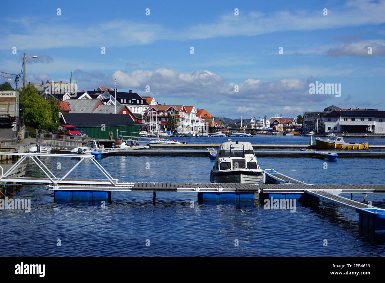 Marina, Kragreroe, Telemark, Norvège du Sud, Europe Banque D'Images