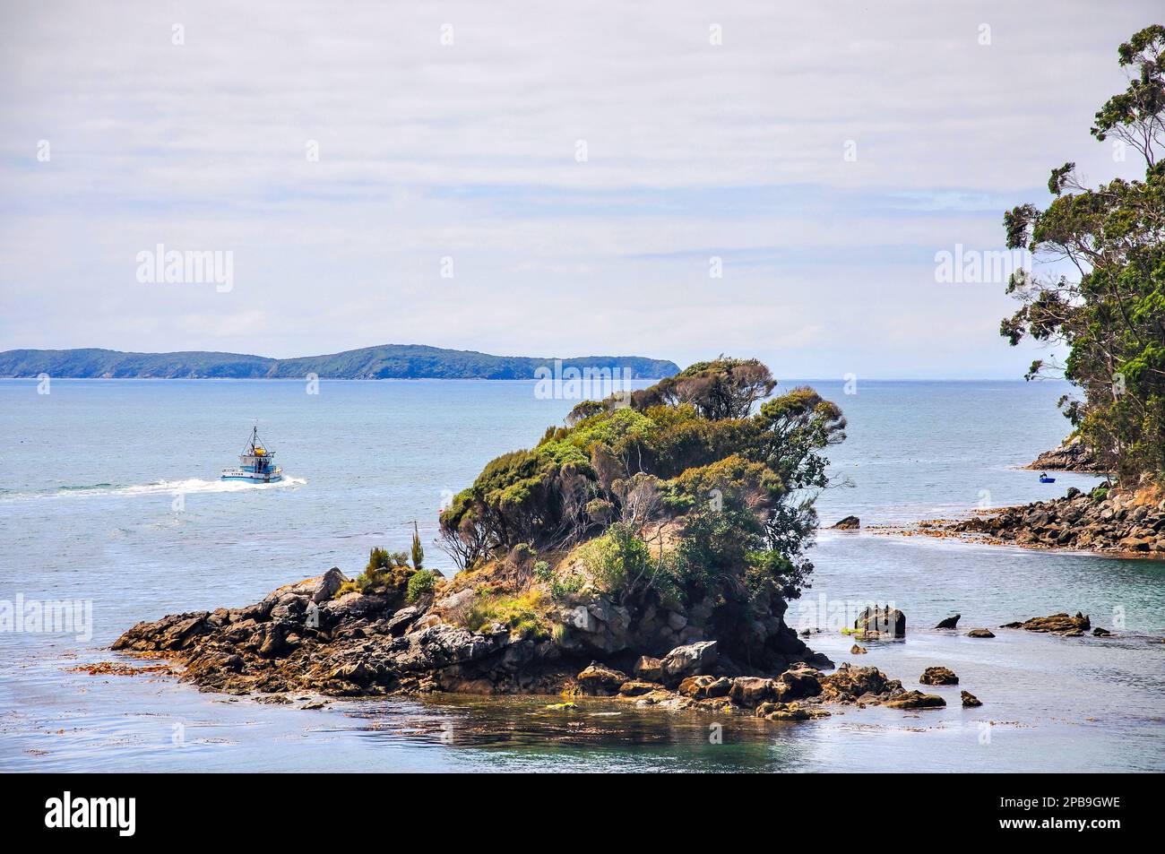 Lonnekers Beach, Halfmoon Bay, Oban, Stewart Island (Rakiura), région du Sud, Nouvelle-Zélande Banque D'Images
