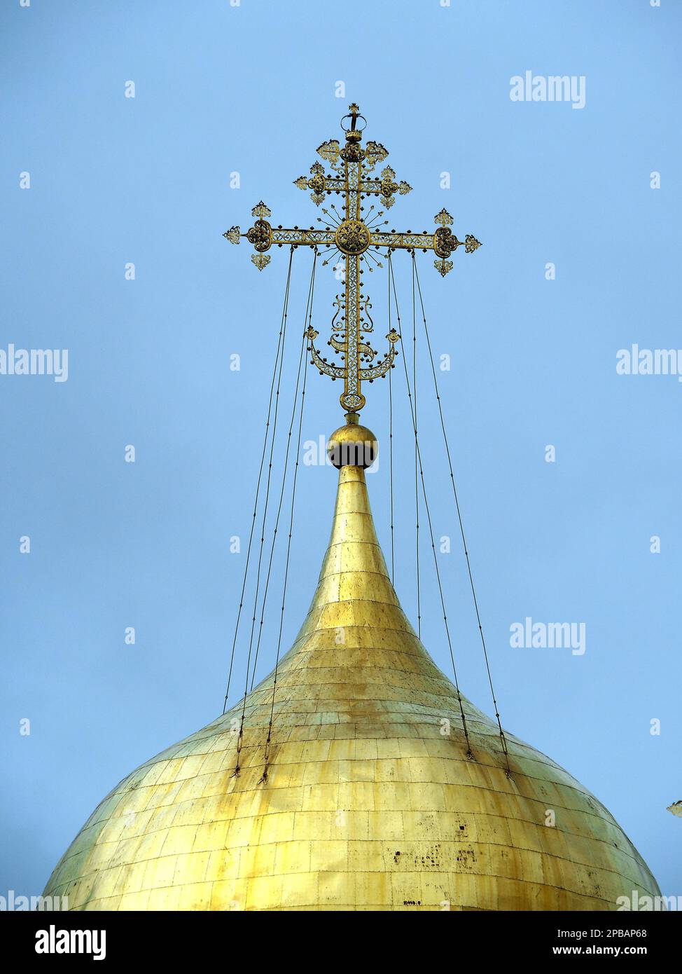 Cathédrale de l'Assomption de la Sainte Vierge Marie, Trinité Lavra de Saint Sergius, monastère russe, Sergiyev Posad, Russie, site du patrimoine mondial Banque D'Images