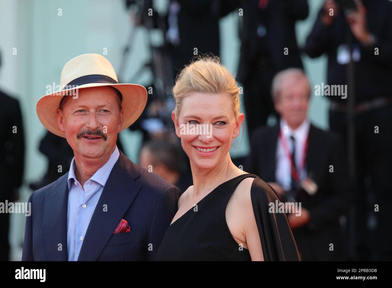 Cate Blanchett et directeur Todd Field Red tapis final 79. Mostra Internazionale d’Arte Cinematografica di Venezia 2022 Banque D'Images