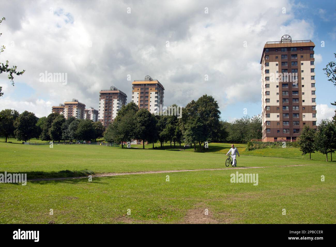 Martin Street appartements tours blocs, Sheffield 6, Yorkshire, Angleterre Banque D'Images