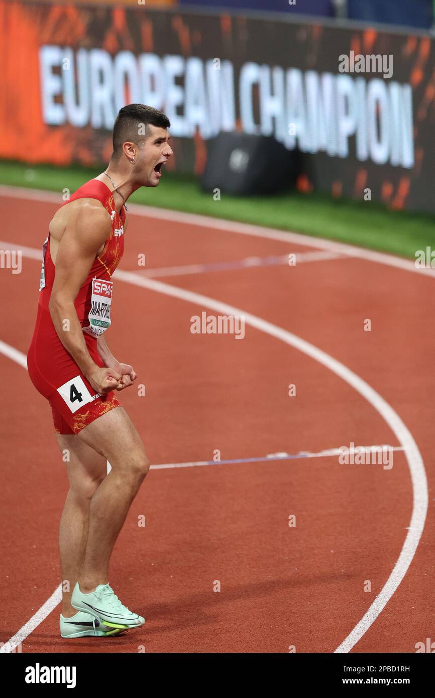 Asier MARTÍNEZ Champion d'Europe dans les 110 haies au Championnat européen d'athlétisme 2022 Banque D'Images