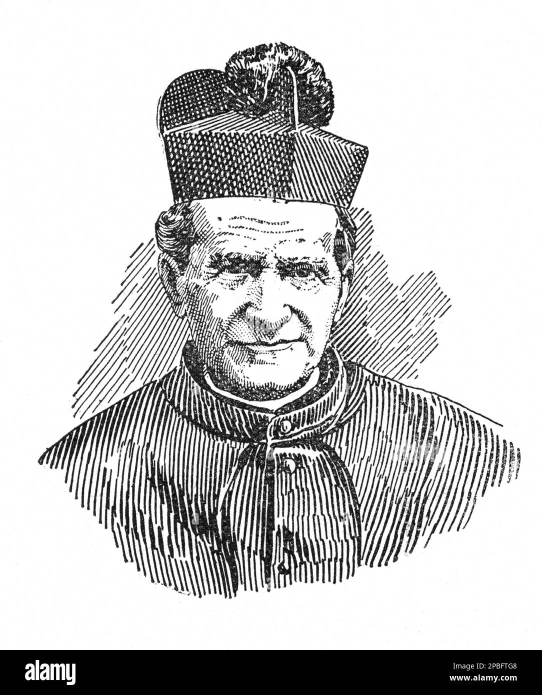 Le saint-Don GIOVANNI B.S. italien ( Castelnuovo d'Asti 1815 - Torino 1888 ), gravure de Giuseppe Martelli ( 1928 ca ) SANTO - RELIGIONE CATTOLICA - RELIGION CATHOLIQUE - bénie - collier - colletto - prato - prete - prêtre - aureola - portrait - ritratto - illustrazione - incisione - gravure - Eglise catholique romaine ---- Archivio GBB Banque D'Images