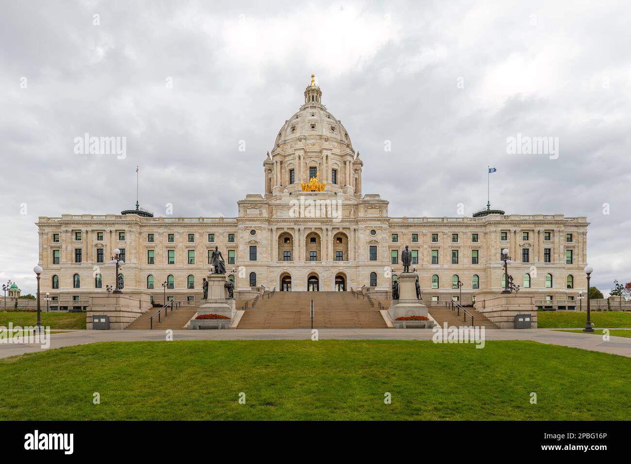 Carte de Saint Paul, capitale de l'État américain du Minnesota. Carte